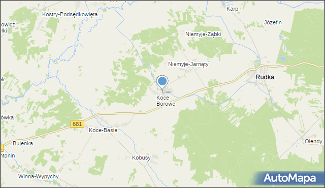 mapa Niemyje Stare, Niemyje Stare na mapie Targeo